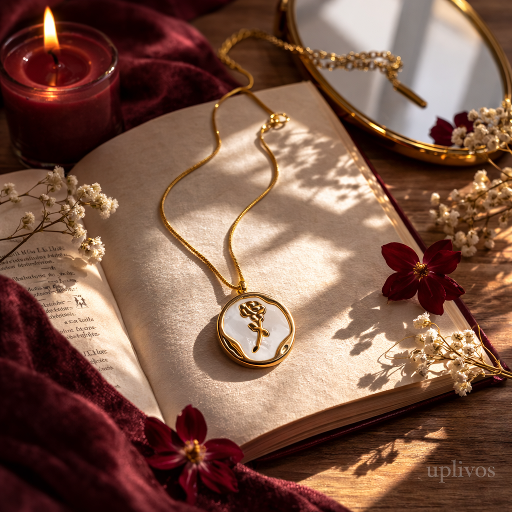 Uplivos Roselle Pearl Necklace