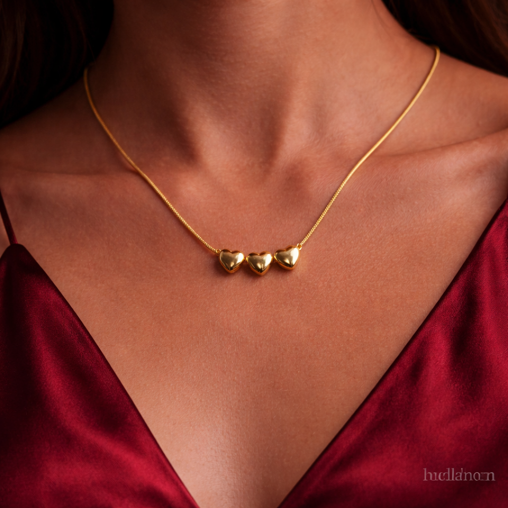 Uplivos Amora Trio Heart Necklace